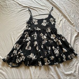 NAVY FLOWER SUN DRESS
